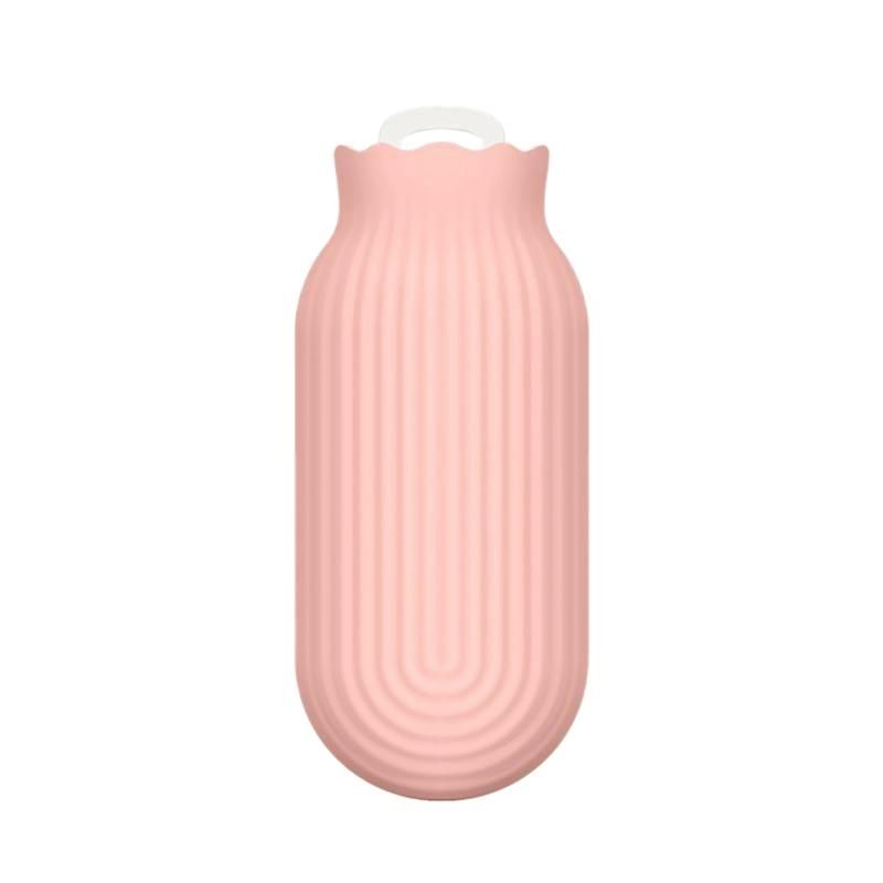 Silicone Hot Water Bottle in Winter Student Hand