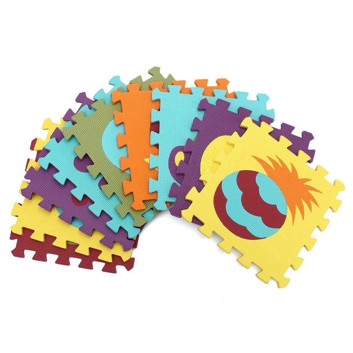 9PCS EVA Foam Cartoon Puzzle Mat Children Jigsaw Crawling Carpets Baby Playmats # P006 P006