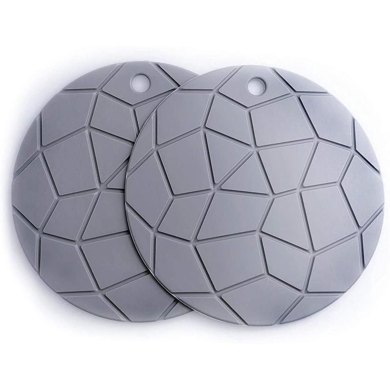 Geometric Round Silicone Potholders,Hot Pads, Opener, Kitche