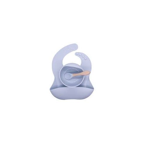 Silicon Baby  Bib, Suction Bowl And Spoon Set