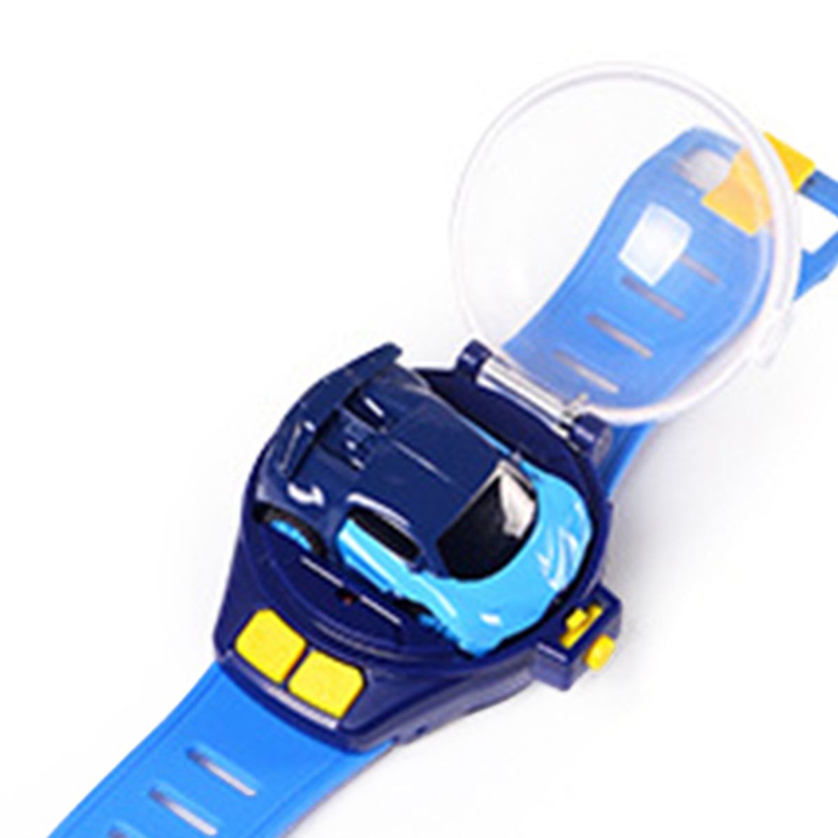 1 Set Mini Car Toy Cartoon Watch Remote Control Racing Car Toy Dark Blue
