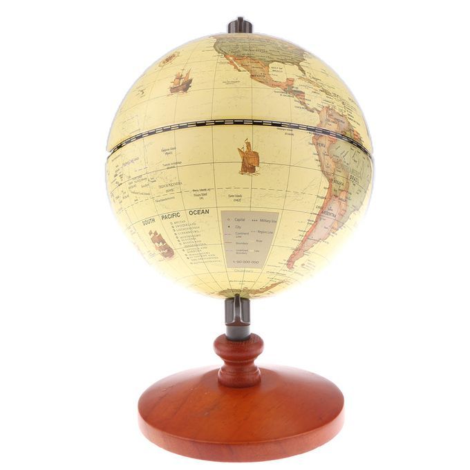 Globe World Desktop Rotating Earth Map Ocean Geography Educational