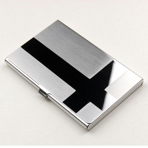 Aluminum Credit Business Card Wallet Holder-Silver