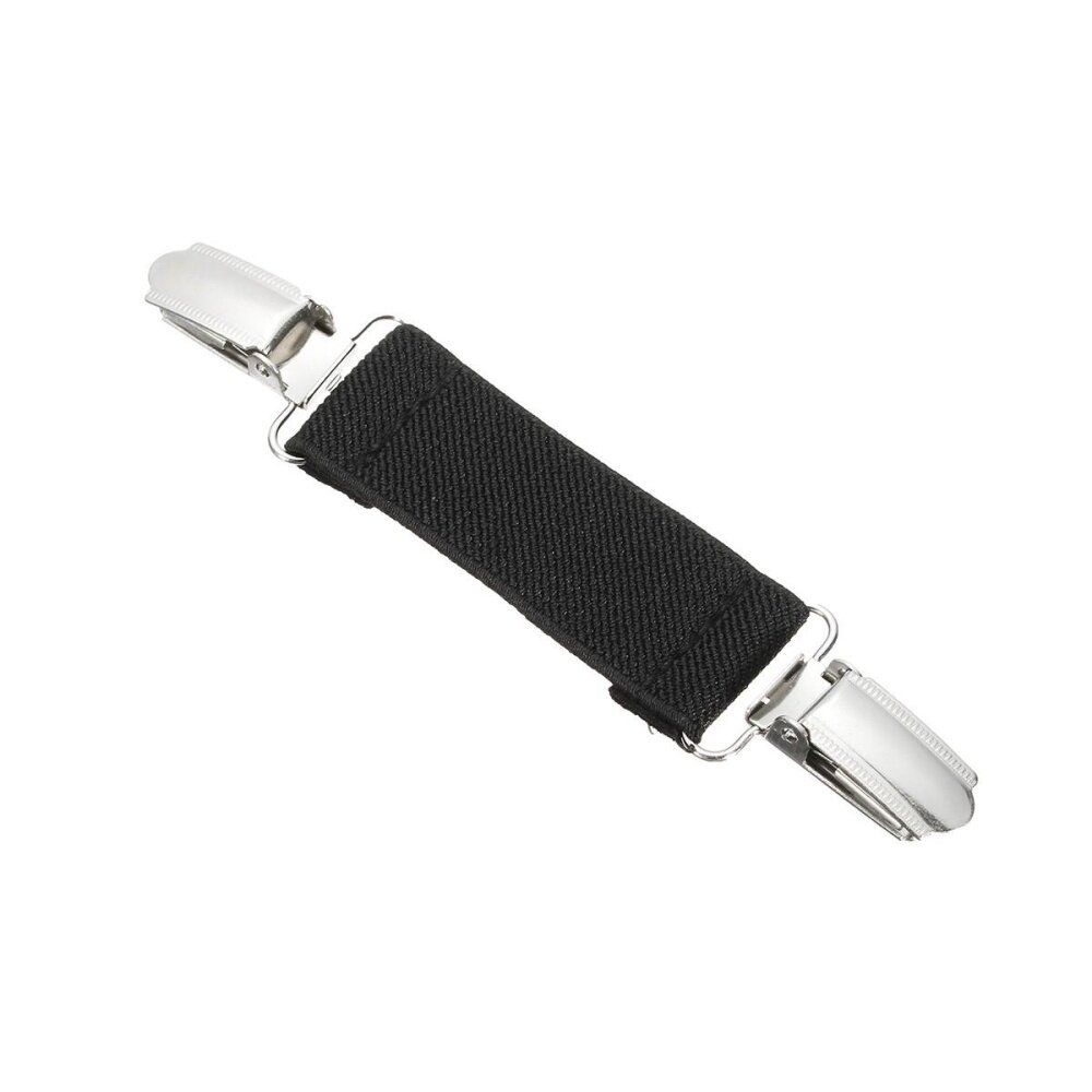 1x Black/Pink Stretch Dress Cinch Pants Clip 25mm Garment Waistband Extender US Black (black)