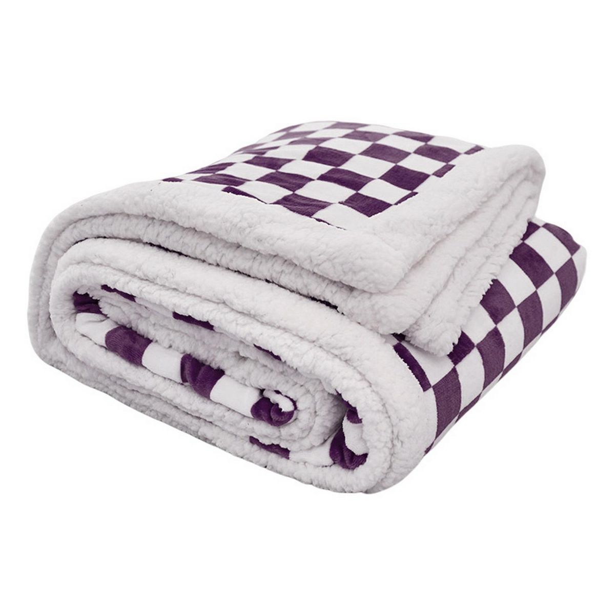 Warm Blanket Winter Watching TV Sofa Leisure Blanket Quilt Purple