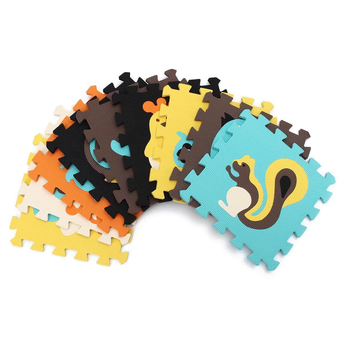 9PCS EVA Foam Cartoon Puzzle Mat Children Jigsaw Crawling Carpets Baby Playmats # P010 P010