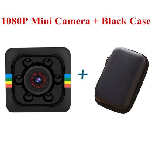 Camera SQ11 PRO Mini Camera HD 1080P Camara Espia Secrcamera Support Hiden TFcard PK SQ16 SQ13 SQ12 SQ8 SQ6 SQ19(1080P And Black Case)