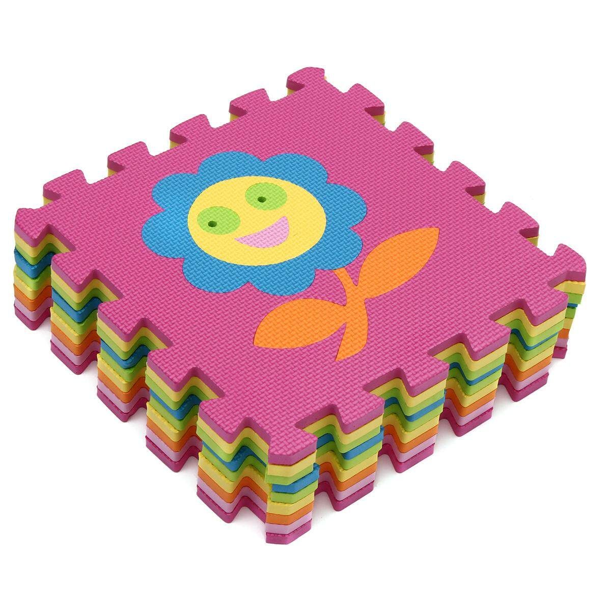 9PCS EVA Foam Cartoon Puzzle Mat Children Jigsaw Crawling Carpets Baby Playmats # P023 P023