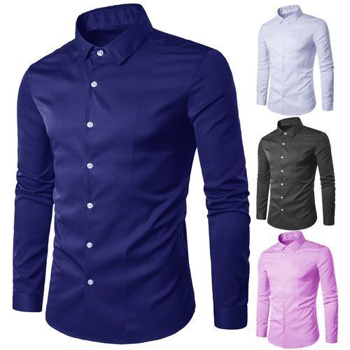 4 In 1 Men's Classic Design Long Sleeve Shirt