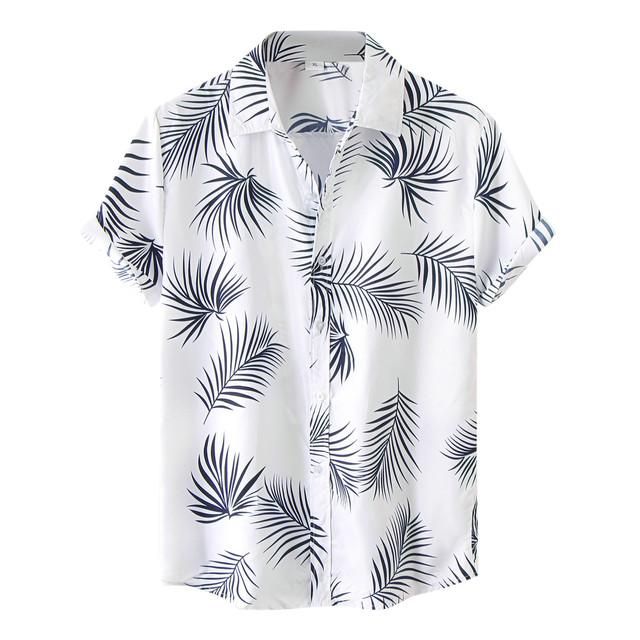 Summer casual ethnic cotton linen men's shirt