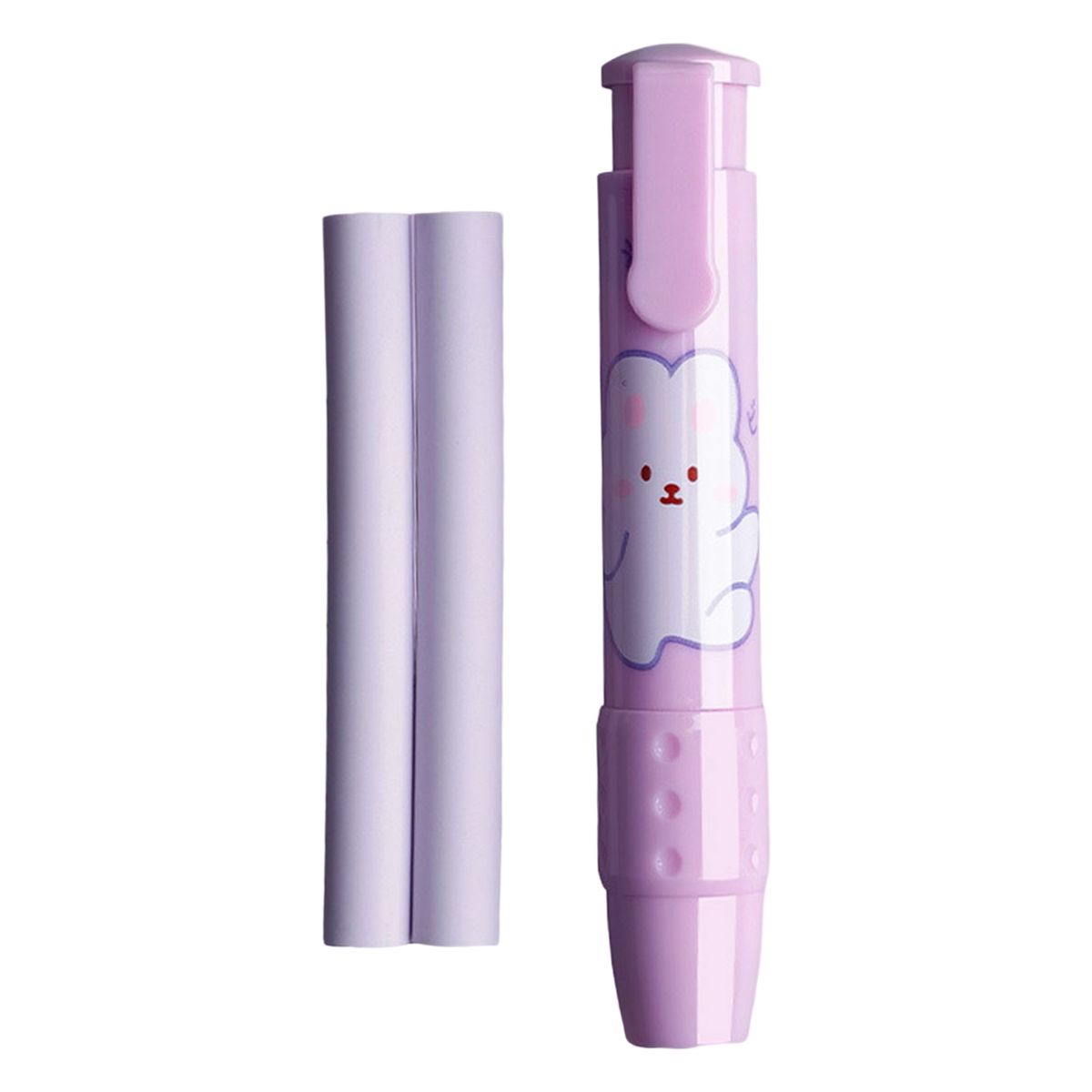 1 Set Eraser Not Hurt Paper Student Erasers Purple