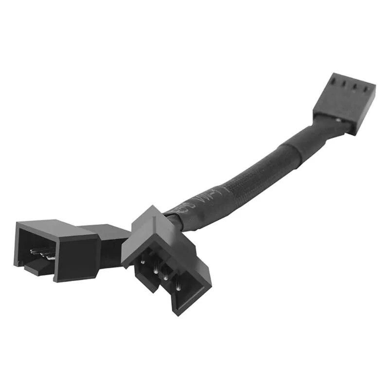CB-Y4P 4Pin PWM Y Splitter Fan Cable 1x4pin to 2x4pin Expansion Cable Adapter PC Computer Accessories 110 mm ABS Adapter Cable