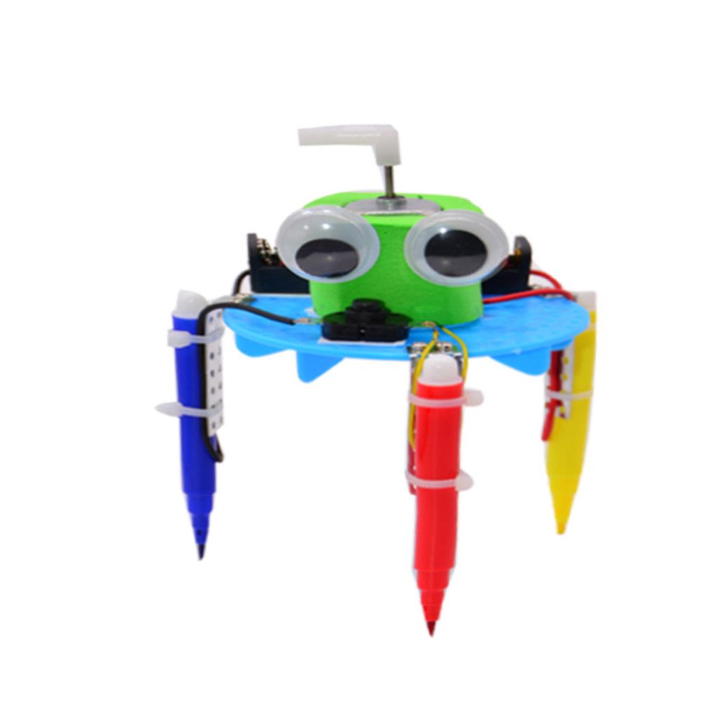 Kids DIY Doodle Robot Toy Children Experiment Science Project Educational Model