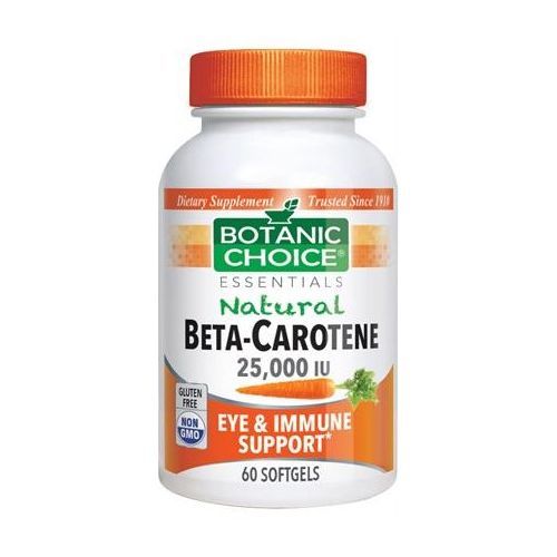 Beta Carotene 25, 000 IU Natural  60Softgels