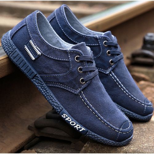Men Canvas Shoes Breathable Outdoor Casual