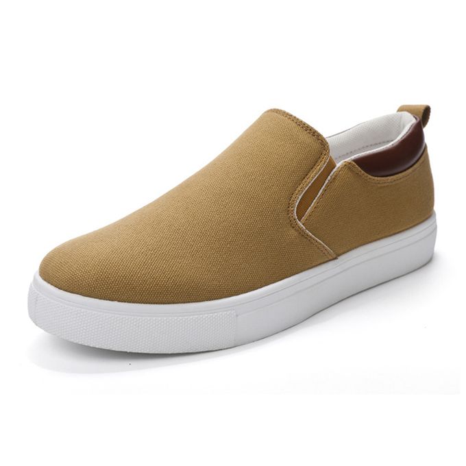 Men's Korean Style Casual Shoes-Brown