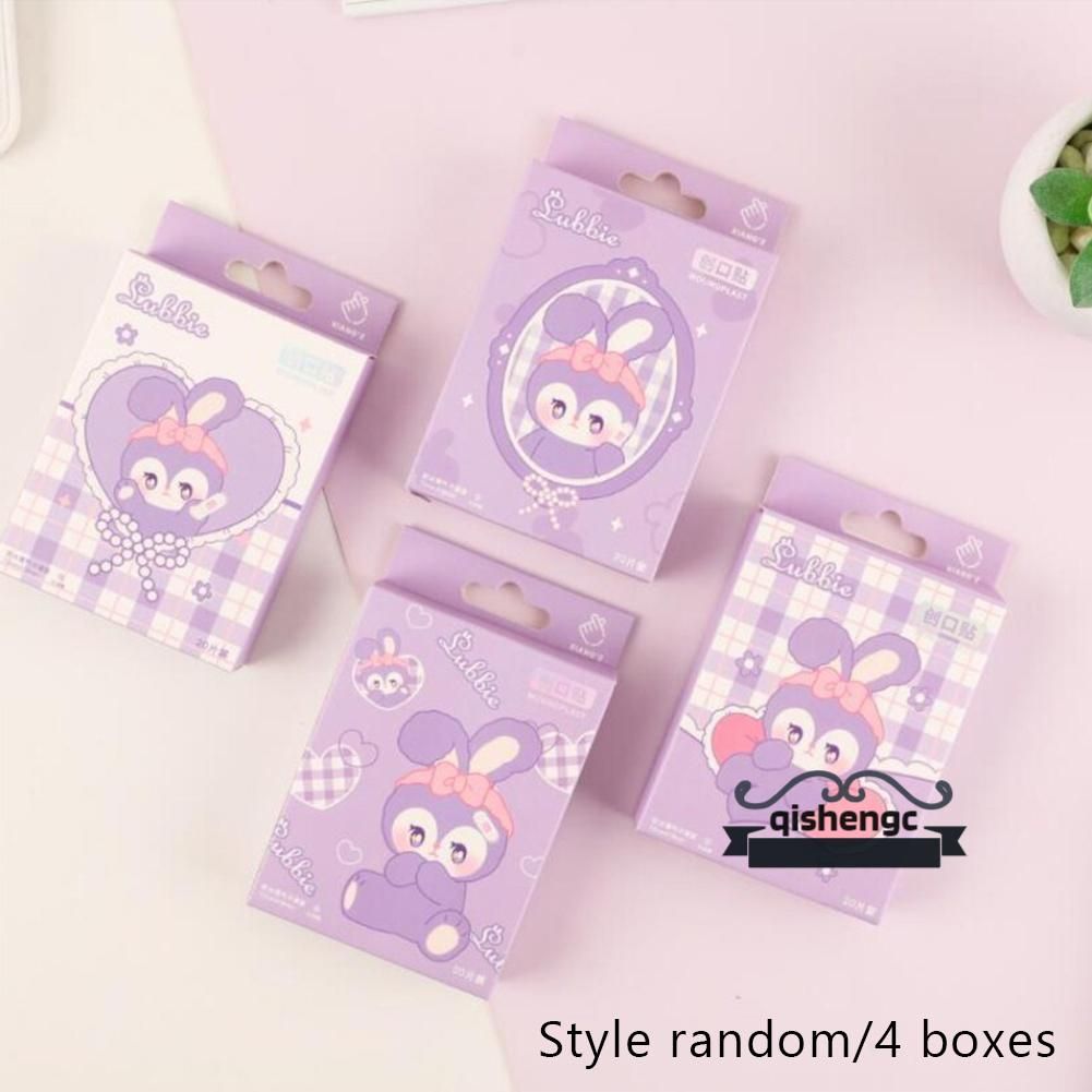 Lovely Purple Rabbits Band Aid Small Waterproof Wound