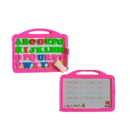 2-in-1Writing Board With  Alphabets, Pen And Duster