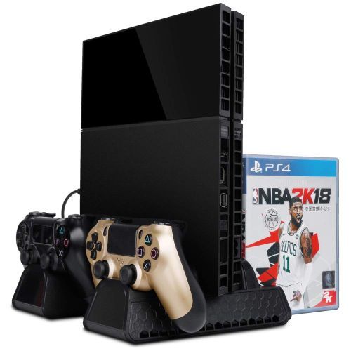 PS4 Controller Charger Slim / Pro Cooling Fan Game Storage