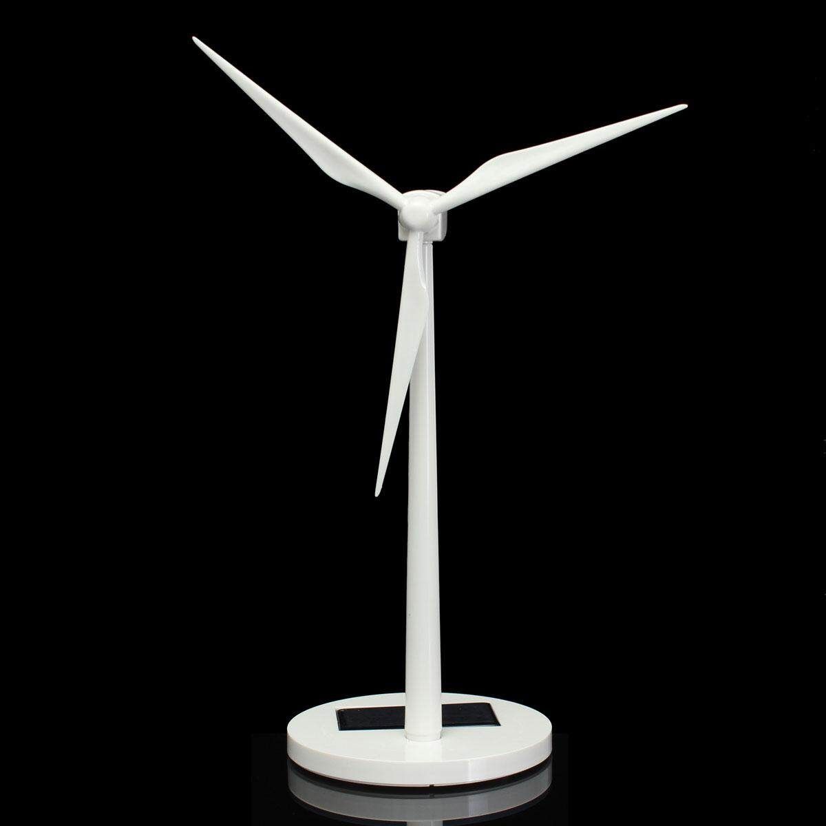 Science Toy Desktop Model-Solar Powered Windmills Wind Turbine Decor Kids Toys
