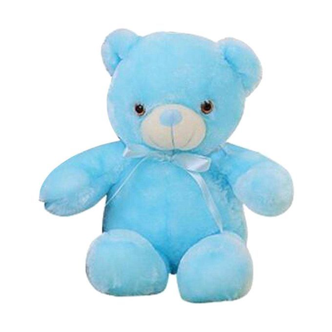 Teddy Bear Stuffed Animal Big Pink Light Up Led Blue-30cm