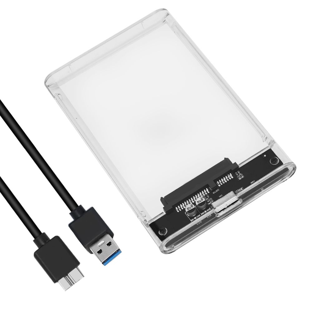 USB 3.0 External Hard Drive Enclosure USB 3.0 Transparent