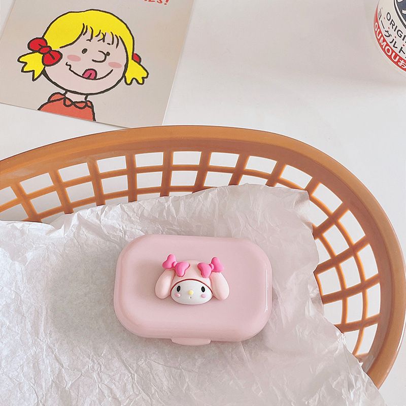 Kawaii Sanrio Contact Lens Box Mymelody Cinnamoroll Kuromi