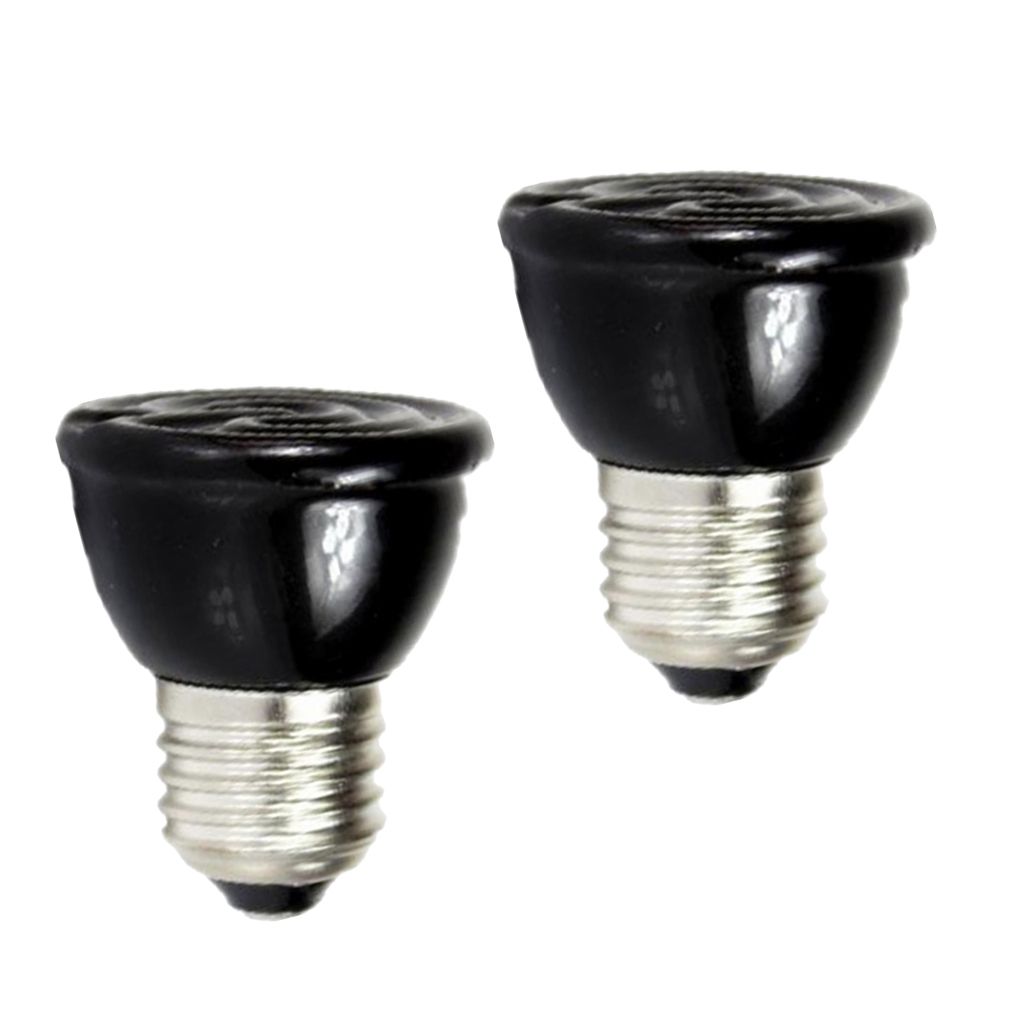 2pcs 100W Reptile Basking Spot Lamp Infrared Emitter Bulb Vivarium