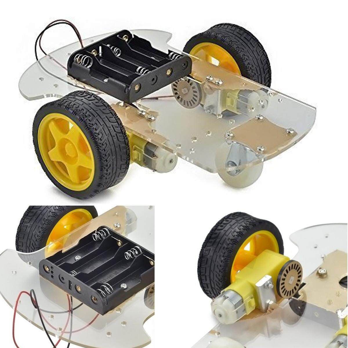 2WD 1:48 2 Motor Smart Robot Car Chassis Kit/Speed Encoder Box Arduino