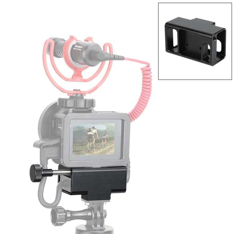 Microphone Adapter Aluminum Protective Case For GoPro HERO8