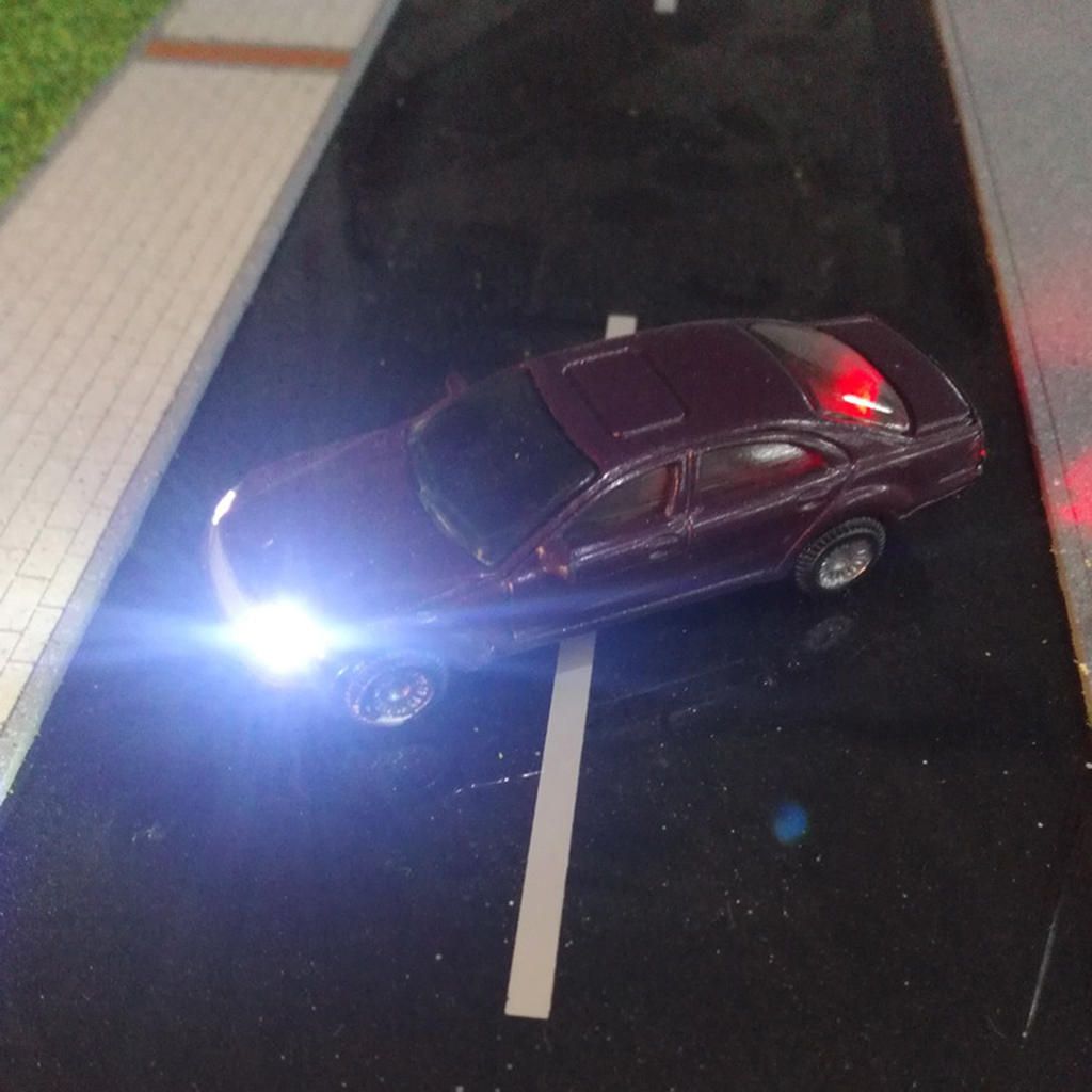 Painted Model Car Kit Miniature Sand Table Accessory Parking Scenery