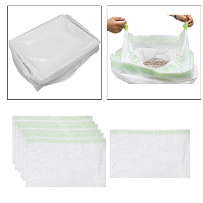 7pcs Cat Litter Filter Bags Kitten Litter Pan Bag Pet Supplies S Type2