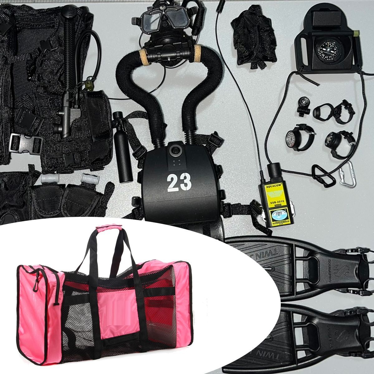 Duffle Gear Bag Large Mesh Duffle Gear Bag Pink