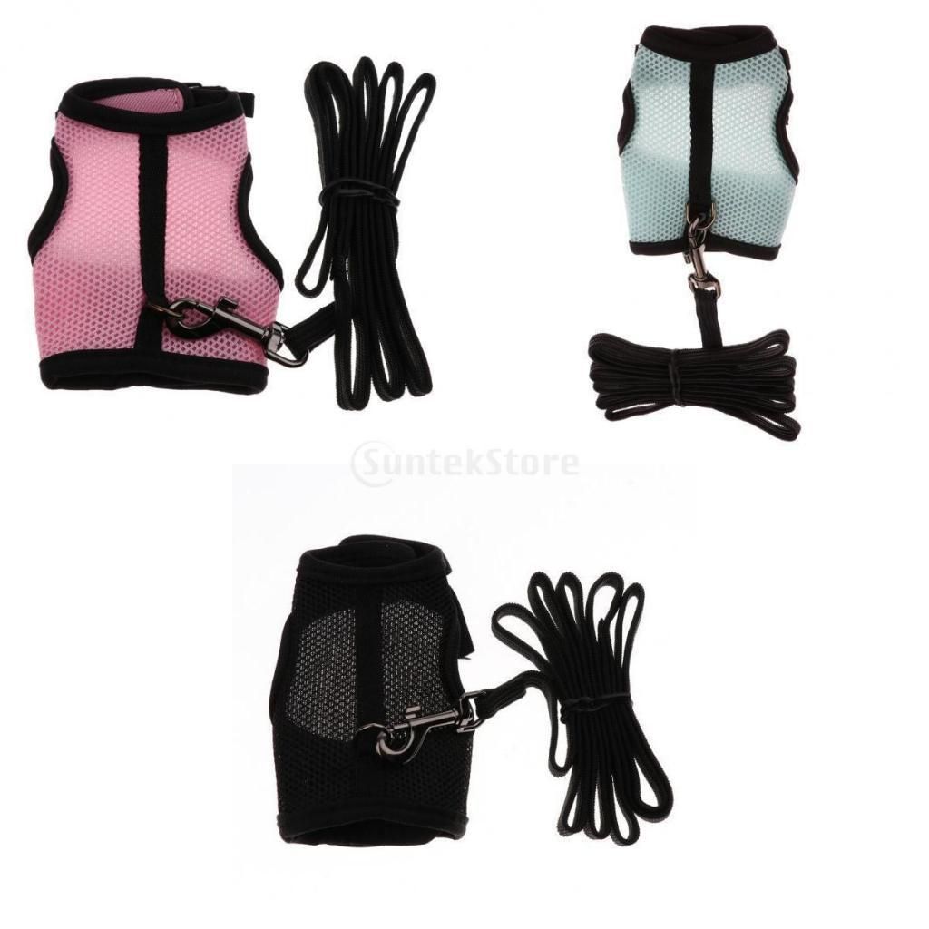3x Hamster Rabbit Guinea Pig Rat Ferret  Harness Leash