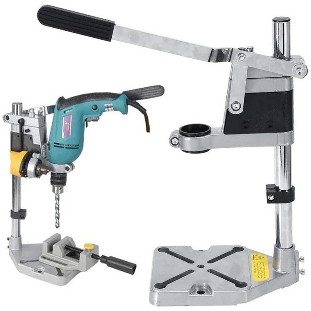 Press Hand Drill Holder Bench Drill Press Stand Clamp Base Frame for Electric Drills DIY Tool Power Tools Accessories