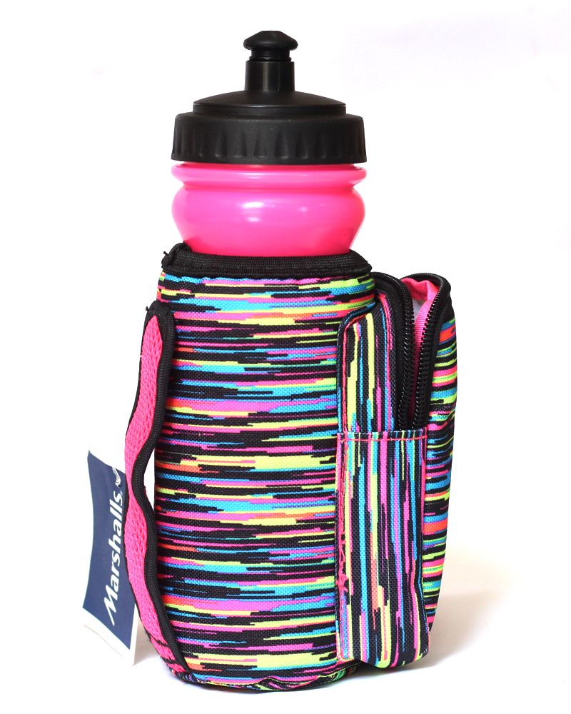 Water Bottle With Side Pocket -  Multi