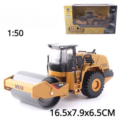 1:50 Alloy Excavator Tractor Model Boy Manual Building Toys High Simulation Engineering Digging Machine Kids Toys Play Vehicles