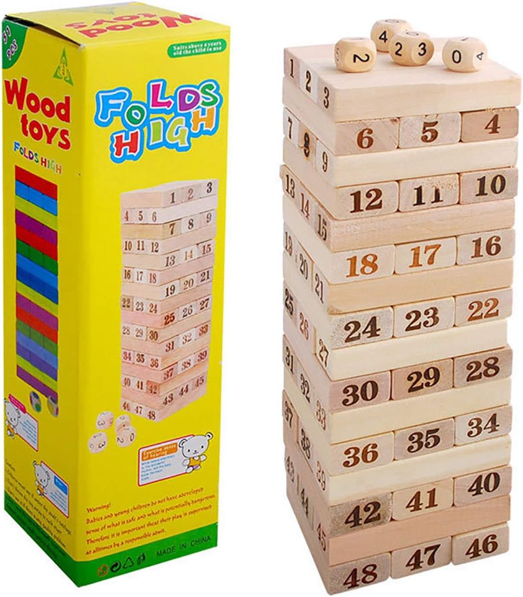 Wood Tower Game 48 Pieces
