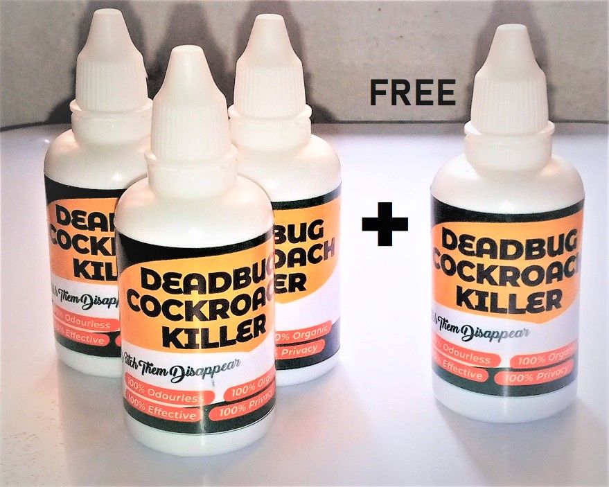 Organic Cockroach Killer- Buy 3 Get 1 Free