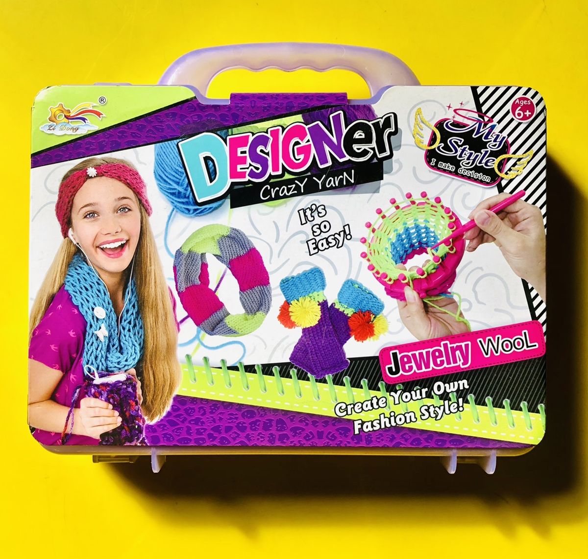 Designer Crazy Yarn Jewelry Knitting Wool For Girls