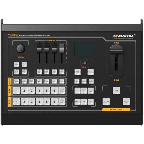 VS0605U 6-Channel SDI/HDMI Multi-Format Streaming Switcher