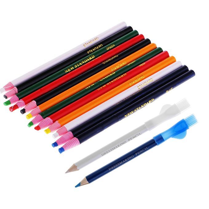 14Pcs Tailor Chalk Pencil Dual Heads Peel Off China Markers For Metal