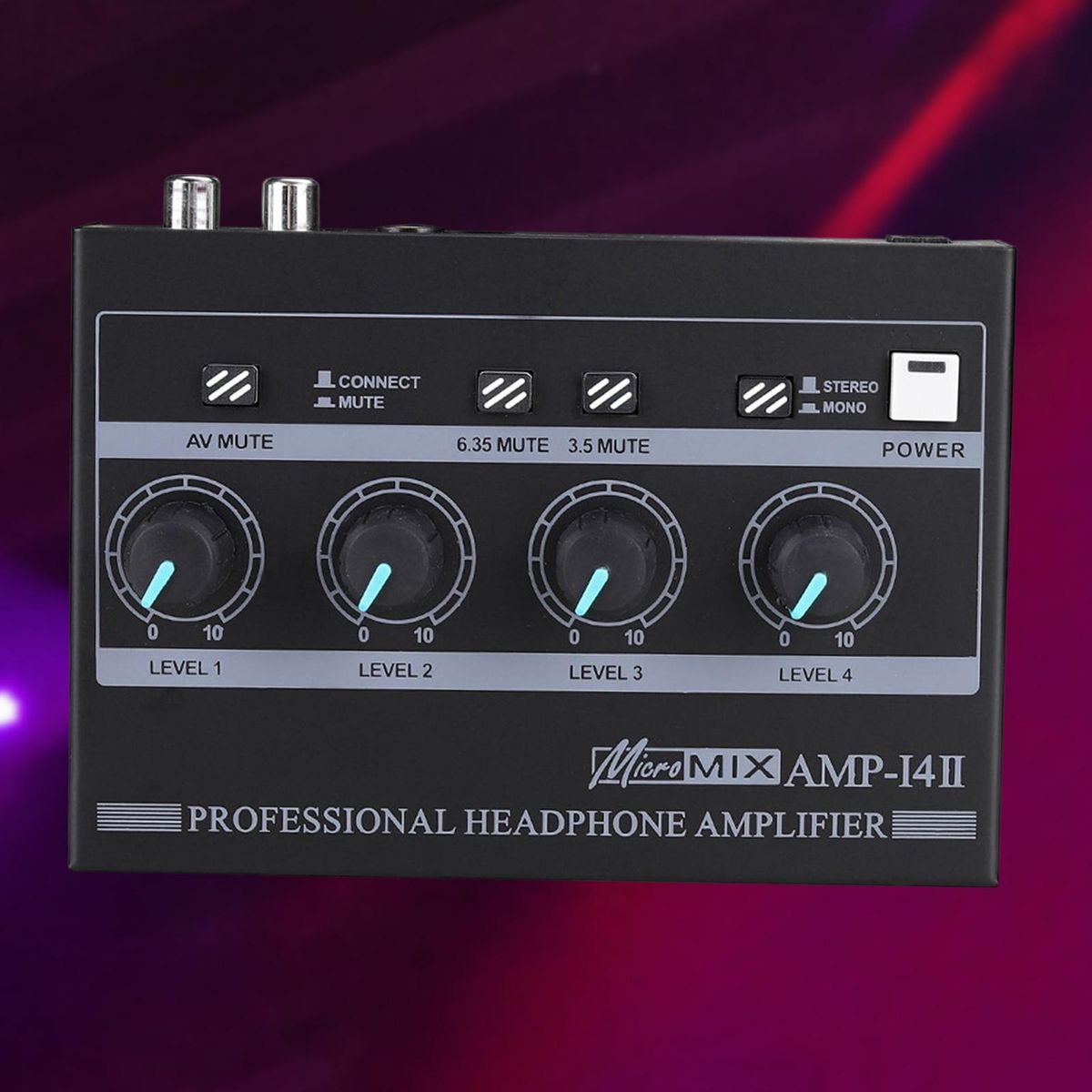 Stereo Headphone Amplifier 3 Input Jacks 8 Output For Computers