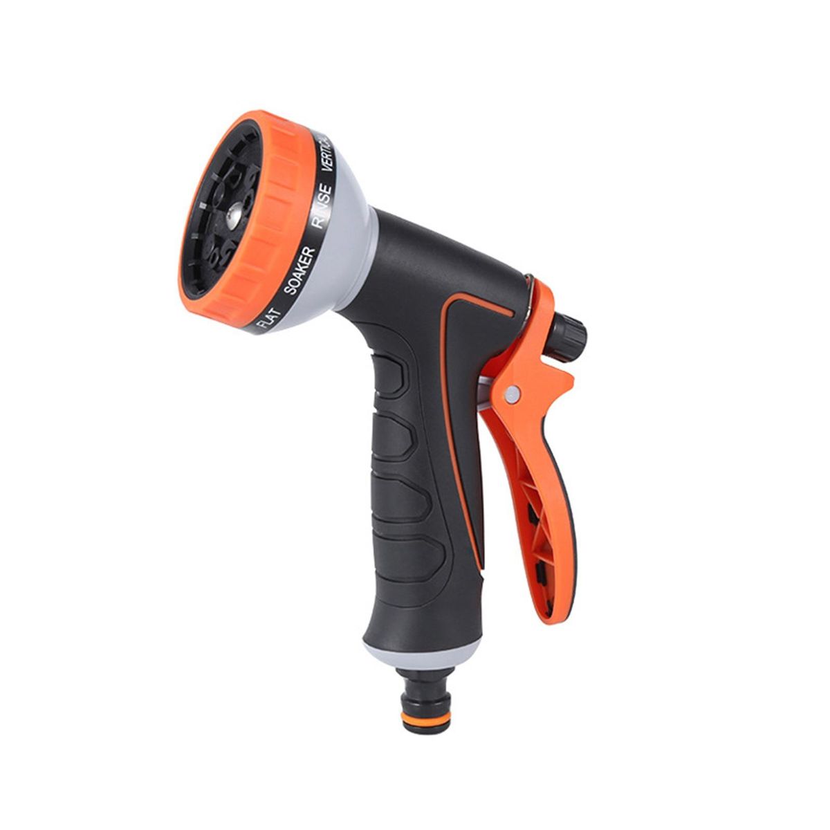 Gardening Sprinkler Car Cleaning Sprayer Pet Washing Sprinkler Orange and Black