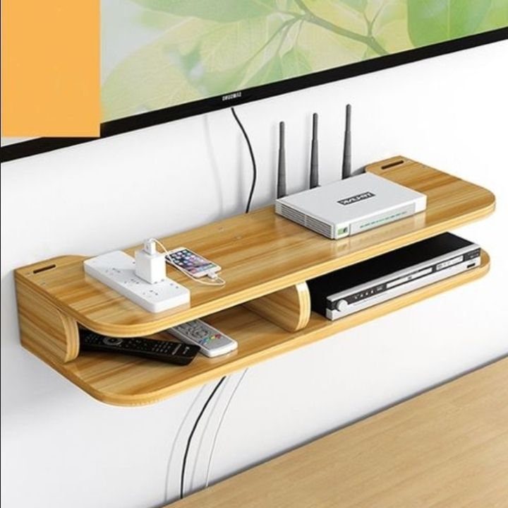 TV CABINET FLOATING WALL SHELF- TV And Decoder Shelf