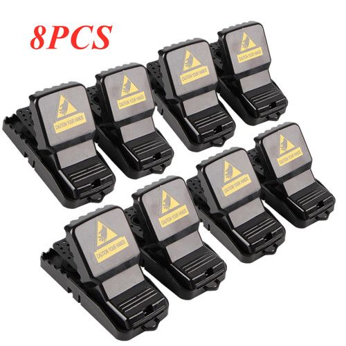 8PCS Mousetrap Catcher Mice High Quality Bait Snap Reusable Rat Catching Mice Mouse Traps Rodent Spring Pest Control Rat Catching