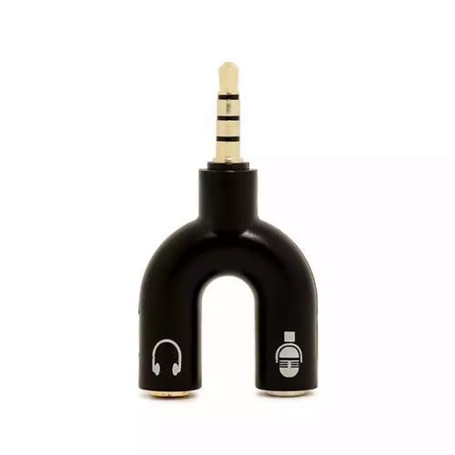 3.5Mm Audio Splitter Adapter For Headphone Headset PC