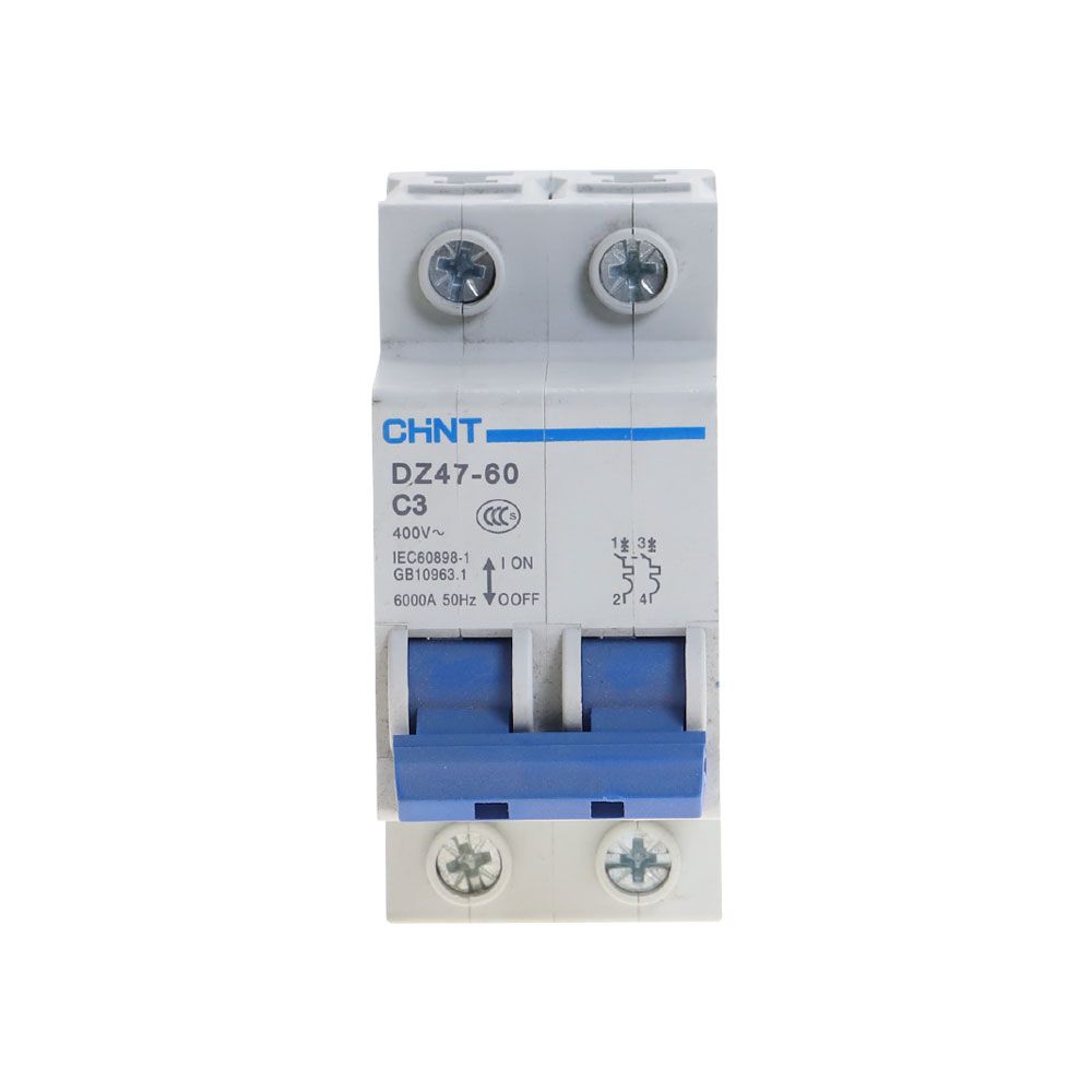 CHNT MCB Mini Household Circuit Breaker Type DZ47-60 2 Pole