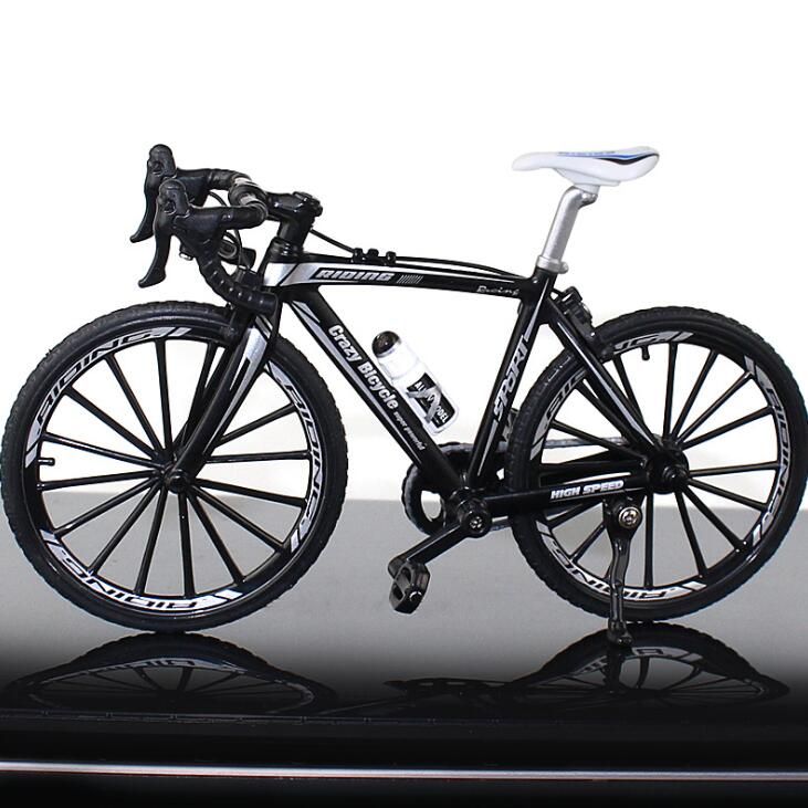 Mini 1:10 Model Alloy Bicycle Diecast Metal Racing Finger Mountain Bike  Adult Collection Gifts Toys For Children