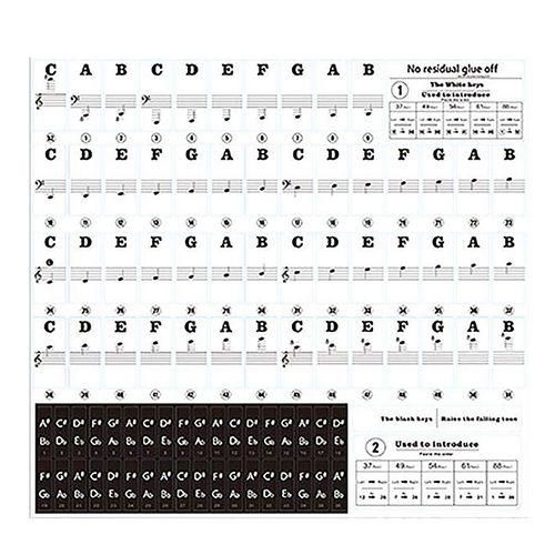 88 Keys 61 Keys 54 Keys Transparent Piano